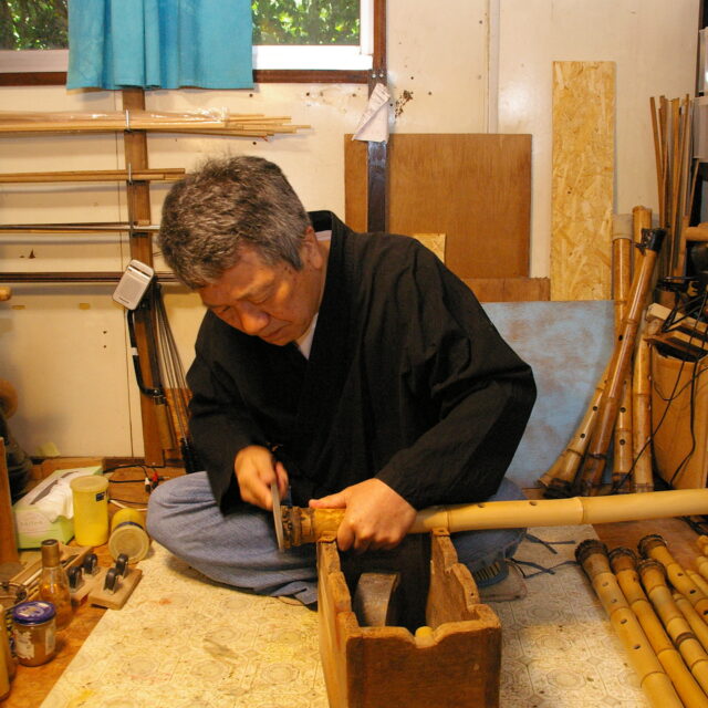 PŘI ISFP: Workshop výroby shakuhachi s Kinyou Sogawou